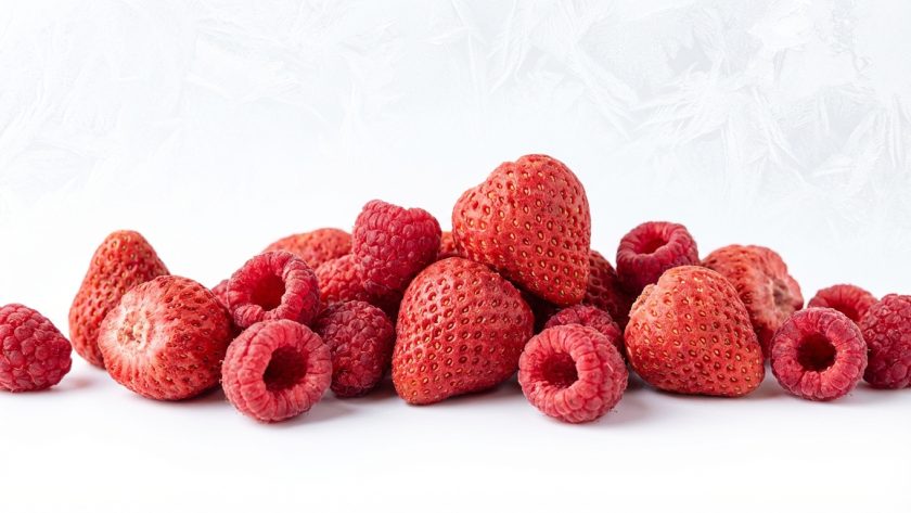 Liofilizowane truskawki i maliny na białym tle — kompletny przewodnik po liofilizacji